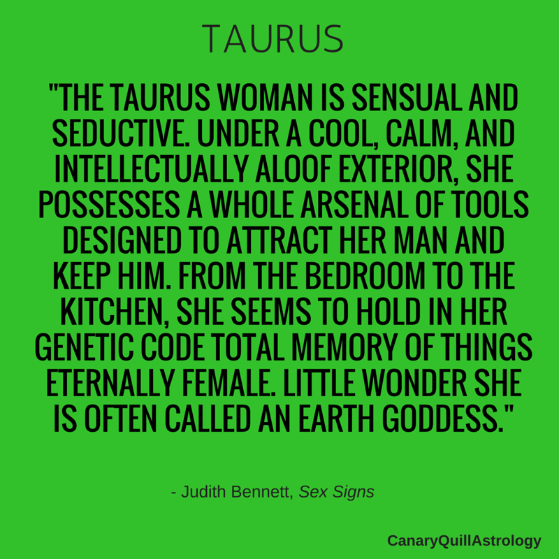 woman a taurus Sex with